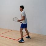 Hráč hrajúci Squash